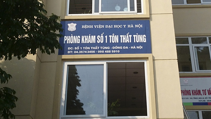 Phòng khám sản phụ khoa số 1 Bệnh viện đại học Y Hà Nội.